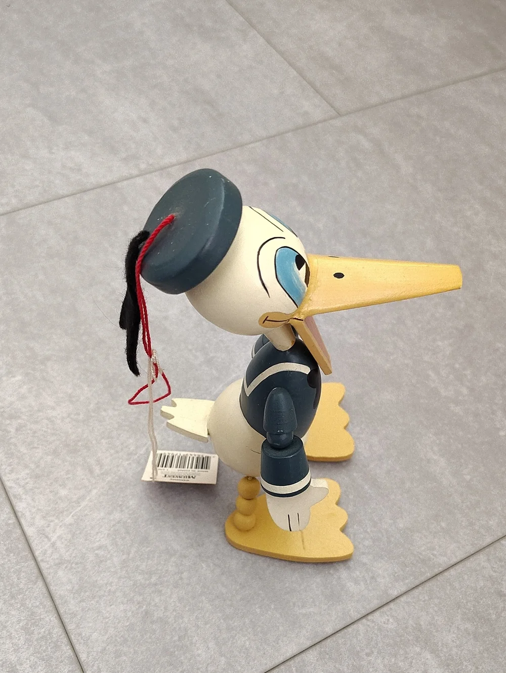 Vintage Disney Donald Duck Ornament With Original Tag